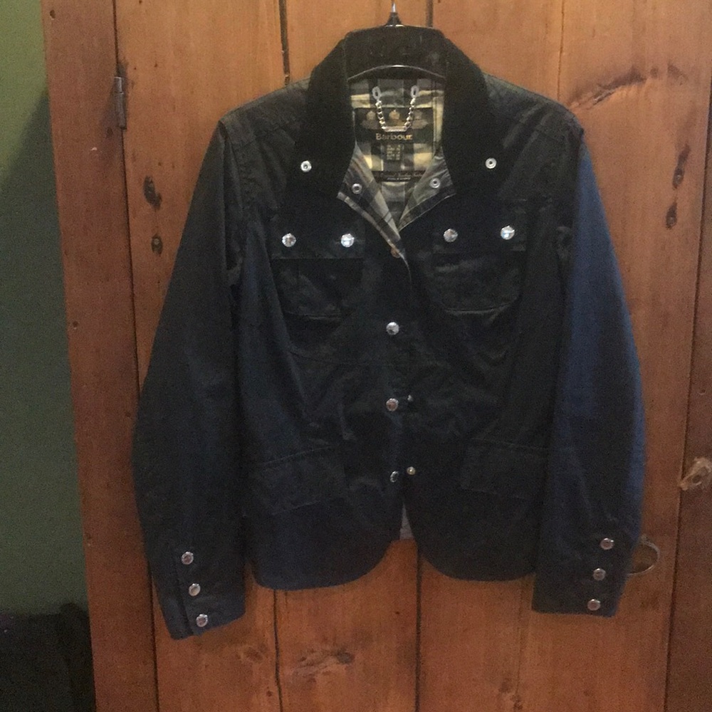 Barbour fitted waxed jacket